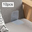 10Pcs Hook and Loop Strips with Adhesive Hook and Loop Tape for Mats Curtain Gray