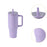 40 oz Tumbler with Handle Coffee Mug for Travel Keeps Hot/Cold Hours Iced Tea Rose purple