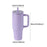 40 oz Tumbler with Handle Coffee Mug for Travel Keeps Hot/Cold Hours Iced Tea Rose purple