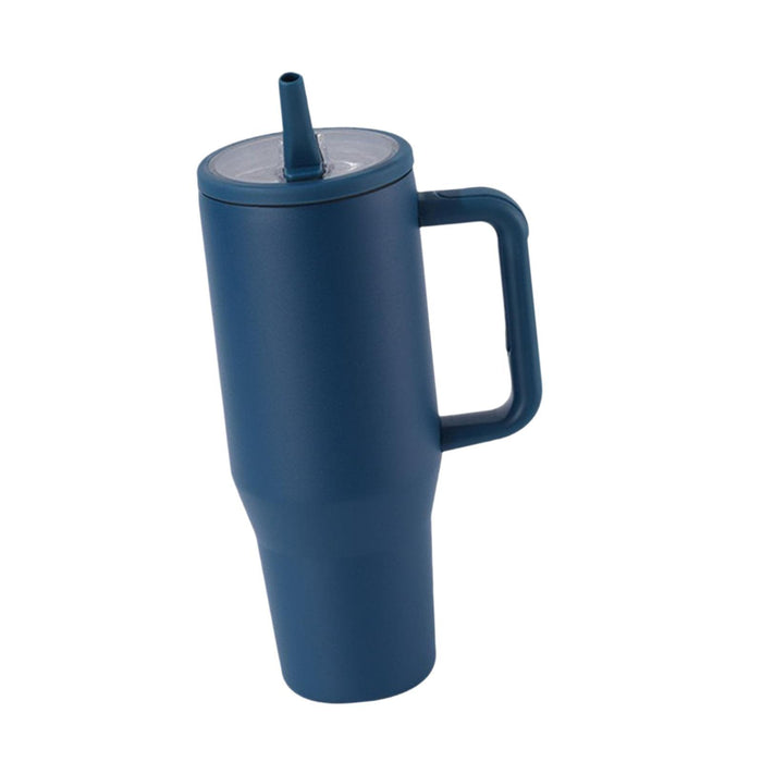 40 oz Tumbler with Handle Coffee Mug for Travel Keeps Hot/Cold Hours Iced Tea Dark blue