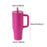 40 oz Tumbler with Handle Coffee Mug for Travel Keeps Hot/Cold Hours Iced Tea Rose Red