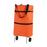 Crofta Rolling Shopping Bag Hand Truck Shopping Cart for Home Traveling Supermarket Orange