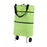 Crofta Rolling Shopping Bag Hand Truck Shopping Cart for Home Traveling Supermarket Green