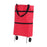 Crofta Rolling Shopping Bag Hand Truck Shopping Cart for Home Traveling Supermarket Red