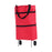 Crofta Rolling Shopping Bag Hand Truck Shopping Cart for Home Traveling Supermarket Red