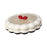 Crofta Serving Tray with Lid Living Room Nut Serving Dish for Sweets Cookies Snacks Divided Black White