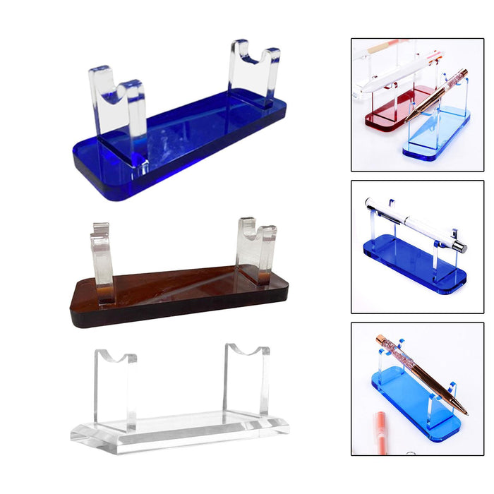 Acrylic Pen Holder Paintbrush Drying Rack for Home Decor Desktop Accessories Blue