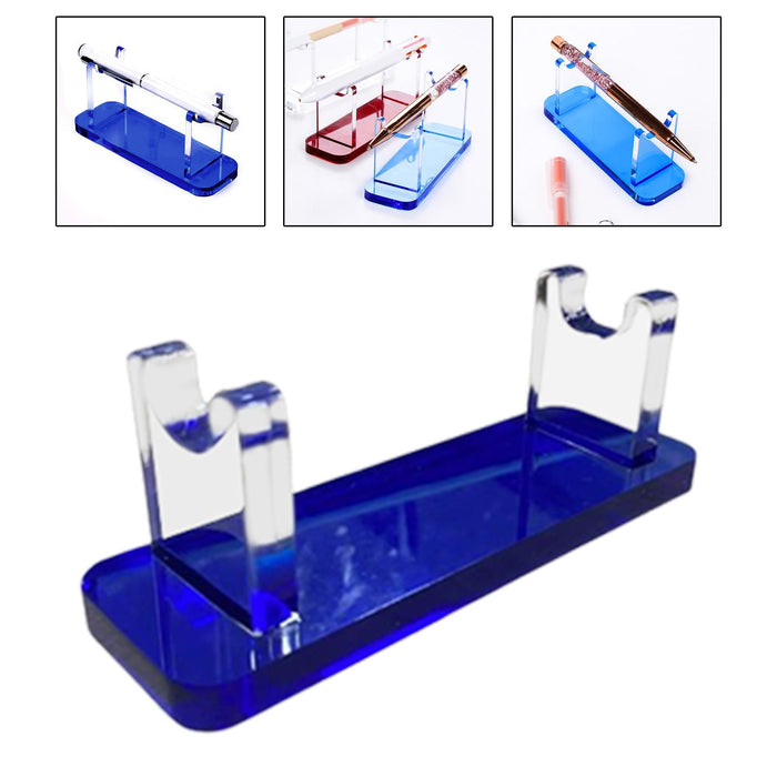 Acrylic Pen Holder Paintbrush Drying Rack for Home Decor Desktop Accessories Blue