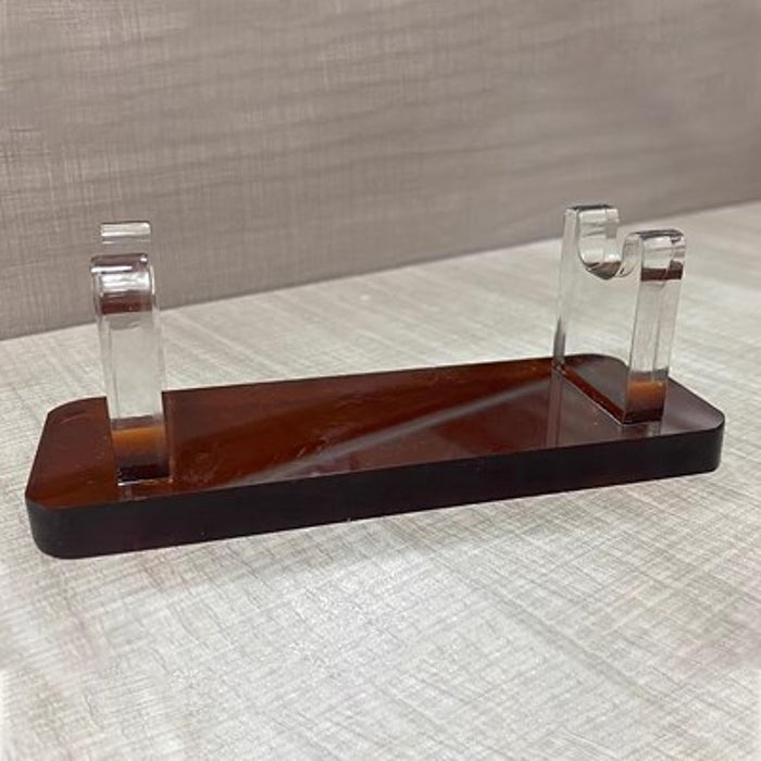 Acrylic Pen Holder Paintbrush Drying Rack for Home Decor Desktop Accessories Brown