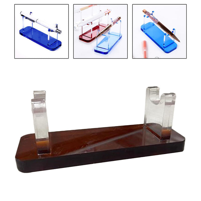 Acrylic Pen Holder Paintbrush Drying Rack for Home Decor Desktop Accessories Brown