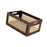 Crofta Wooden Basket Portable Rattan Storage Basket for Display Shelf Cabinet Books brown 35x25x16cm