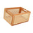 Crofta Wooden Basket Portable Rattan Storage Basket for Display Shelf Cabinet Books wood 35x25x16cm