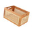 Crofta Wooden Basket Portable Rattan Storage Basket for Display Shelf Cabinet Books wood 30x20x16cm