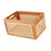 Crofta Wooden Basket Portable Rattan Storage Basket for Display Shelf Cabinet Books wood 30x20x16cm