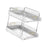 Crofta Desktop Organizer Holder Office Desktop Storage for Living Room Kitchen Dorm White