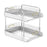 Crofta Desktop Organizer Holder Office Desktop Storage for Living Room Kitchen Dorm White