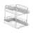 Crofta Desktop Organizer Holder Office Desktop Storage for Living Room Kitchen Dorm White