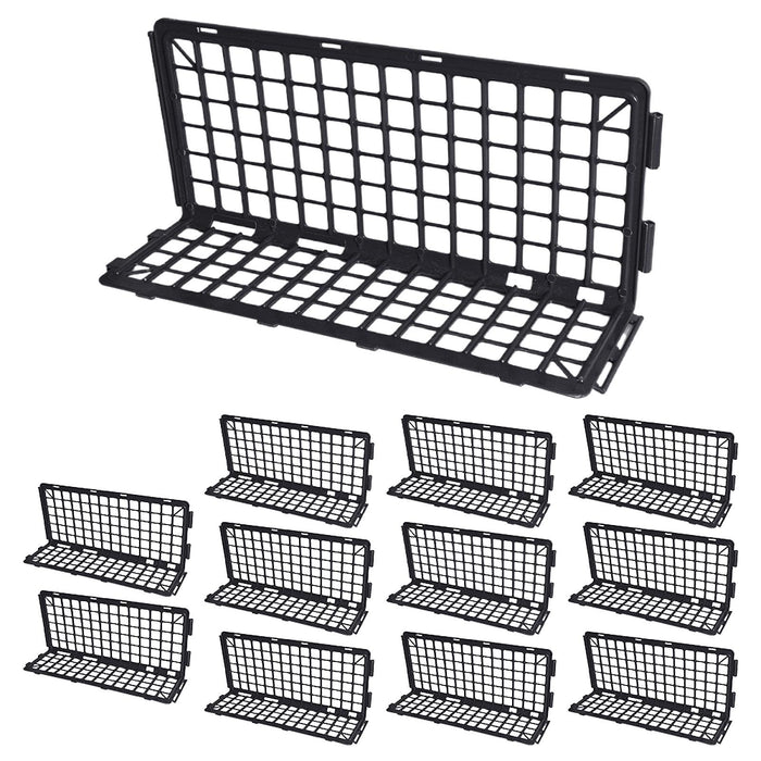 12x Fruit Baffle Shelves Market Display Basket for Supermarket Store Grocery