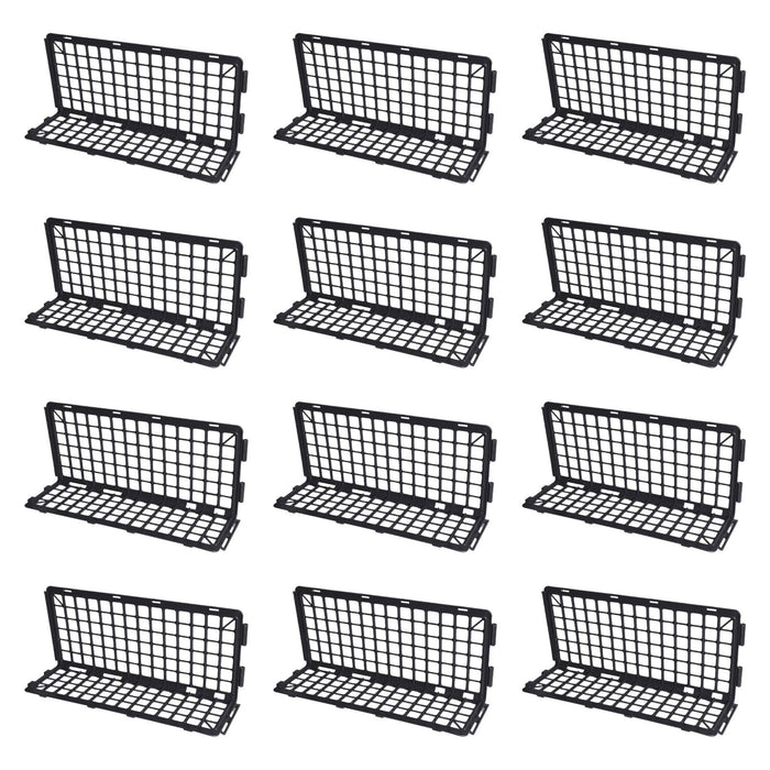 12x Fruit Baffle Shelves Market Display Basket for Supermarket Store Grocery