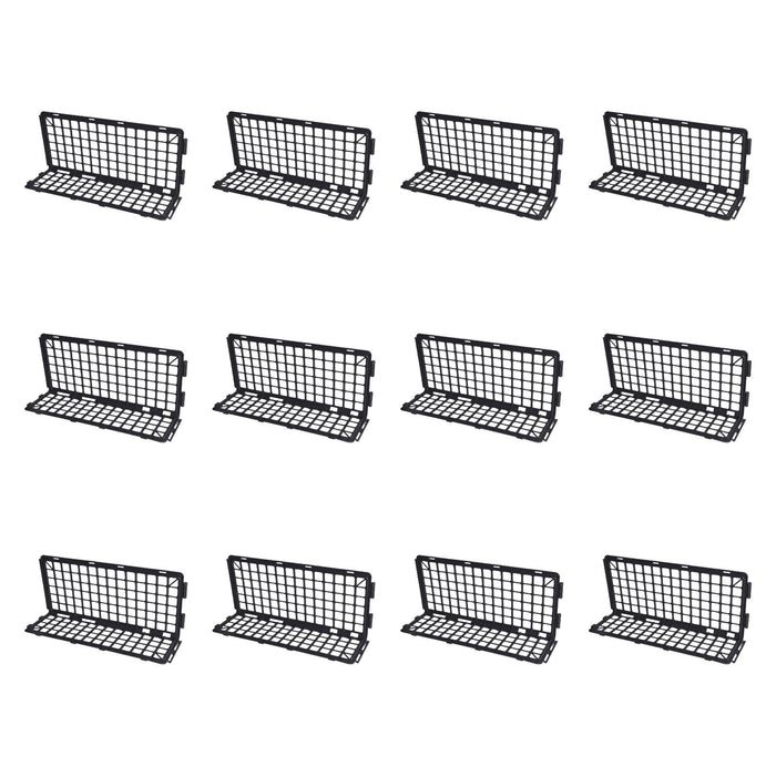 12x Fruit Baffle Shelves Market Display Basket for Supermarket Store Grocery