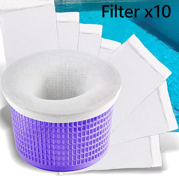 10x Pool Skimmer Socks Remove Debris Fine Mesh Pool Socks for Skimmer Basket