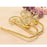 2 Pieces Curtain Holdbacks Simple Metal for Home Decoration Hotel Restaurant Gold