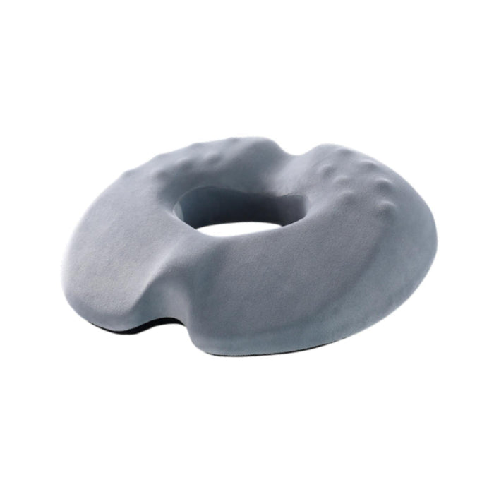 Crofta Donut Pillow Seat Cushion for Long Term Sitting Non Slip for Car Sitting Pad Female Gray