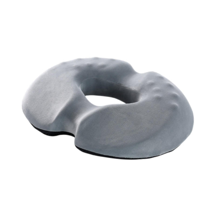 Crofta Donut Pillow Seat Cushion for Long Term Sitting Non Slip for Car Sitting Pad Male Gray