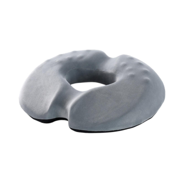 Crofta Donut Pillow Seat Cushion for Long Term Sitting Non Slip for Car Sitting Pad Male Gray