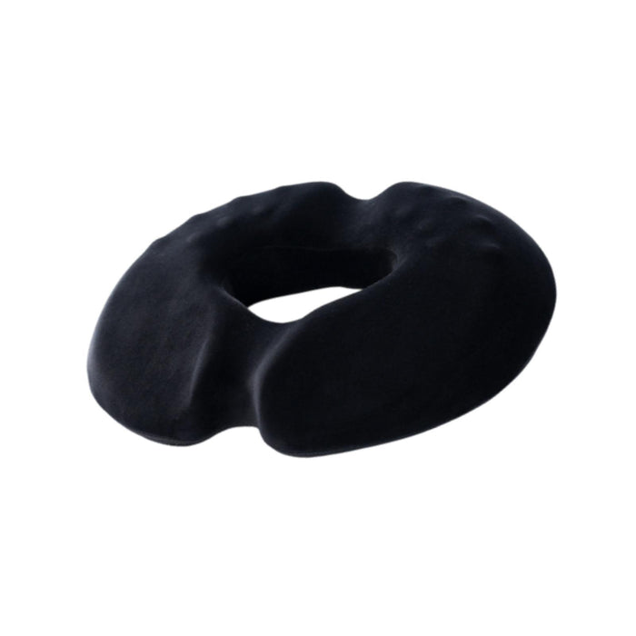 Crofta Donut Pillow Seat Cushion for Long Term Sitting Non Slip for Car Sitting Pad Male Black