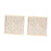 2x Wooden Wall Art Decor Wall Decoration for Bathroom Background Dining Room Beige