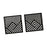 2x Wooden Wall Art Decor Wall Decoration for Bathroom Background Dining Room Black