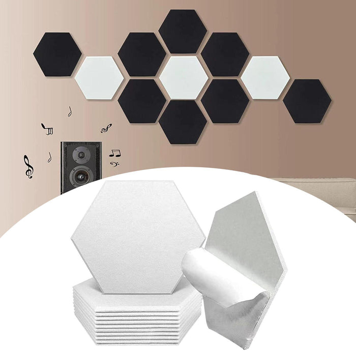 12 Pieces Acoustic Panels for Entertainment Theater Office Room Light Gray