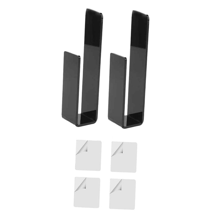 2 Pieces Hat Racks for Baseball Caps Wall Hat Hooks for Wardrobe Living Room Black