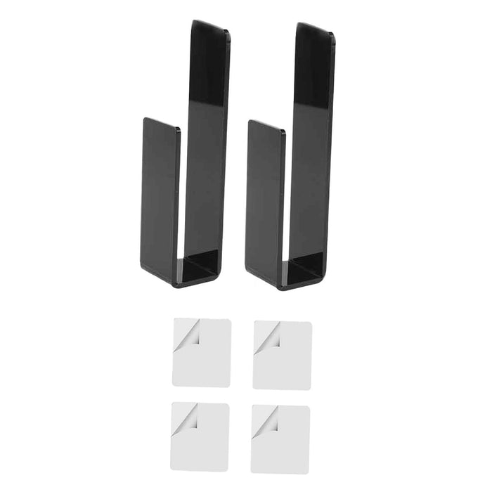 2 Pieces Hat Racks for Baseball Caps Wall Hat Hooks for Wardrobe Living Room Black