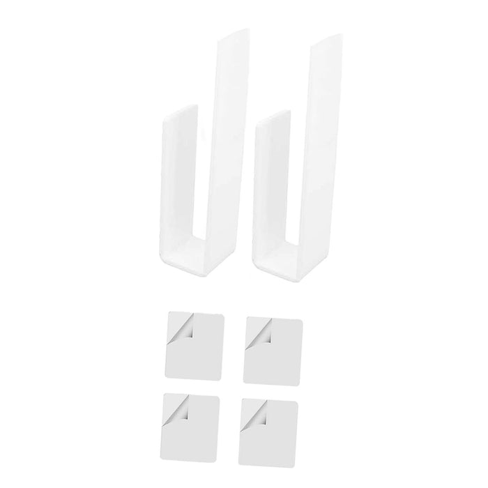 2 Pieces Hat Racks for Baseball Caps Wall Hat Hooks for Wardrobe Living Room White