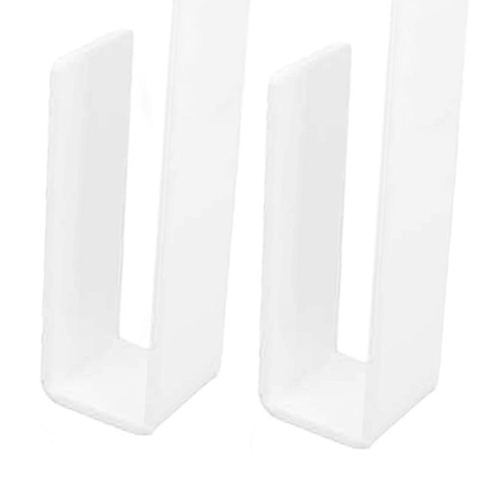 2 Pieces Hat Racks for Baseball Caps Wall Hat Hooks for Wardrobe Living Room White