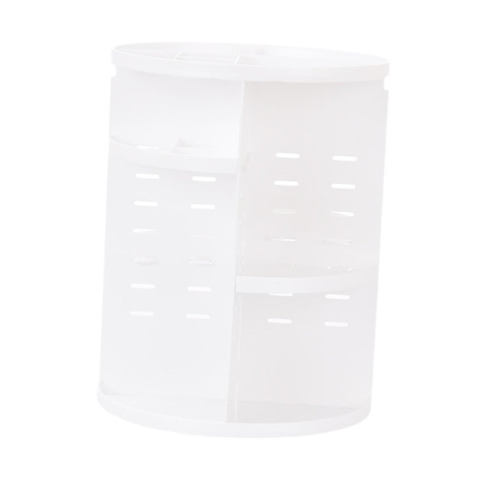 Crofta Rotating Cosmetic Storage Box Cosmetics Holder for Vanity Countertop Desktop transparent