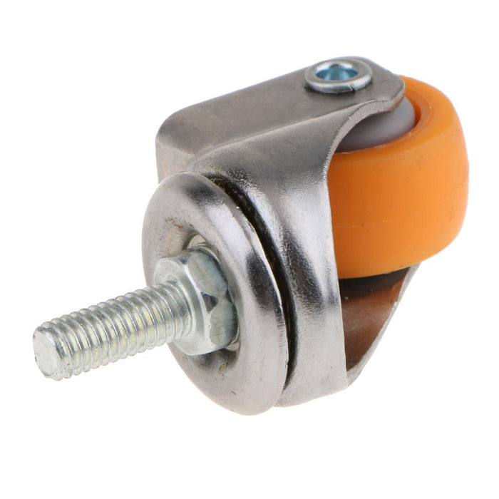 1Pcs Heavy Duty Swivel Castor Wheels Trolley Furniture Caster 1inch Orange