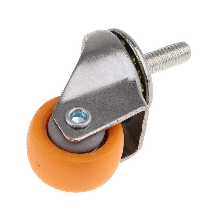 1Pcs Heavy Duty Swivel Castor Wheels Trolley Furniture Caster 1inch Orange