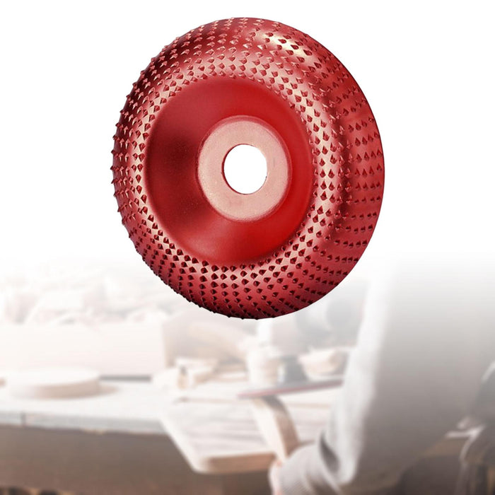 Wood Grinding Wheel Durable Woodworking Tool Sanding Disc for Ceramics Glass Red