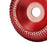 Wood Grinding Wheel Durable Woodworking Tool Sanding Disc for Ceramics Glass Red