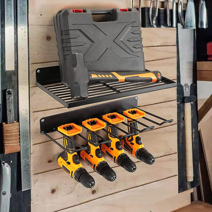 Wall Mount Power Tool Organizer Floating Tool Rack Accessories for Tool Room Holder