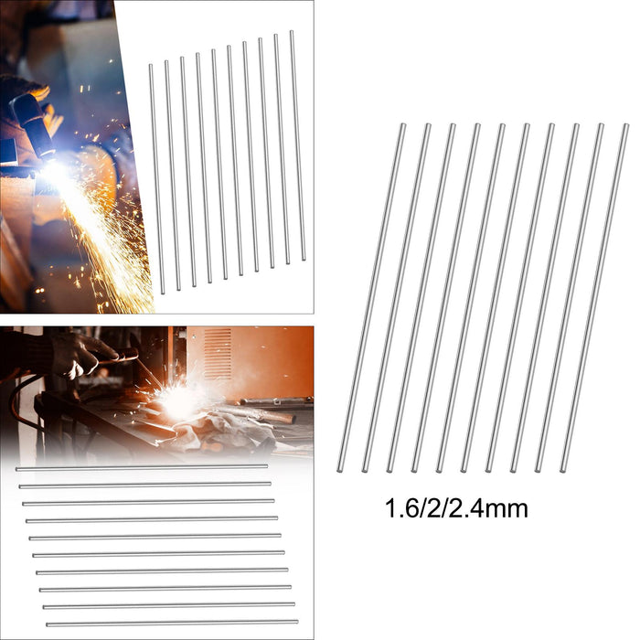 10Pcs Welding Rod Durable for Air Conditioners Metal Welding Stainless Steel 1.6mm