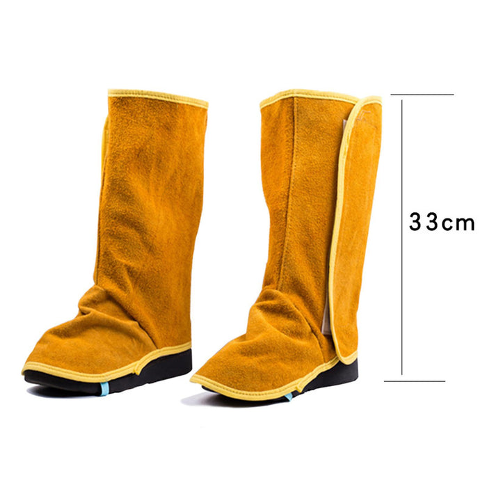 Welder Shoe Protectors Women Men Fire Resistant Anti Slip Welding Shoe Cover Height 33cm