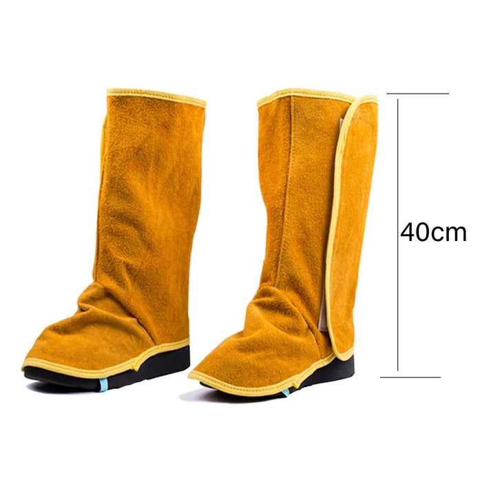 Welder Shoe Protectors Women Men Fire Resistant Anti Slip Welding Shoe Cover Height 40cm