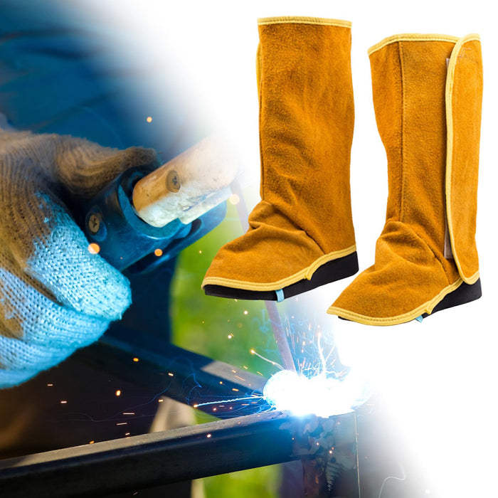 Welder Shoe Protectors Women Men Fire Resistant Anti Slip Welding Shoe Cover Height 40cm