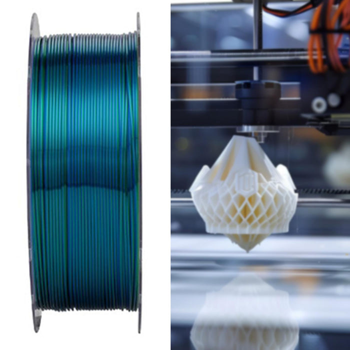 3D Printing Pla Filament Easy Use 1.75mm dimensional Accuracy High Precision Blue and Green