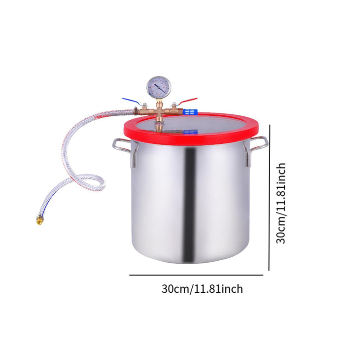 Vacuum Degassing Chamber 5 Gallon Vacuum Pot for Degassing Epoxies Silicones