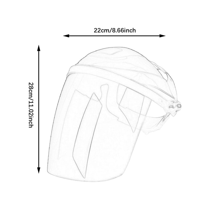 2x Welding Face Mask Adjustable Face Mask for Grinding and Cutting White